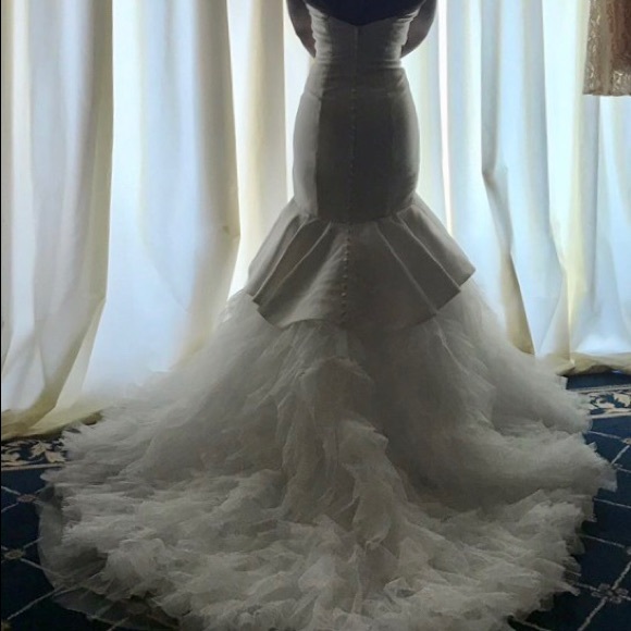 Custom Wedding Gown- Dry Cleaned - Picture 5 of 6